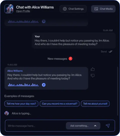 Chat preview